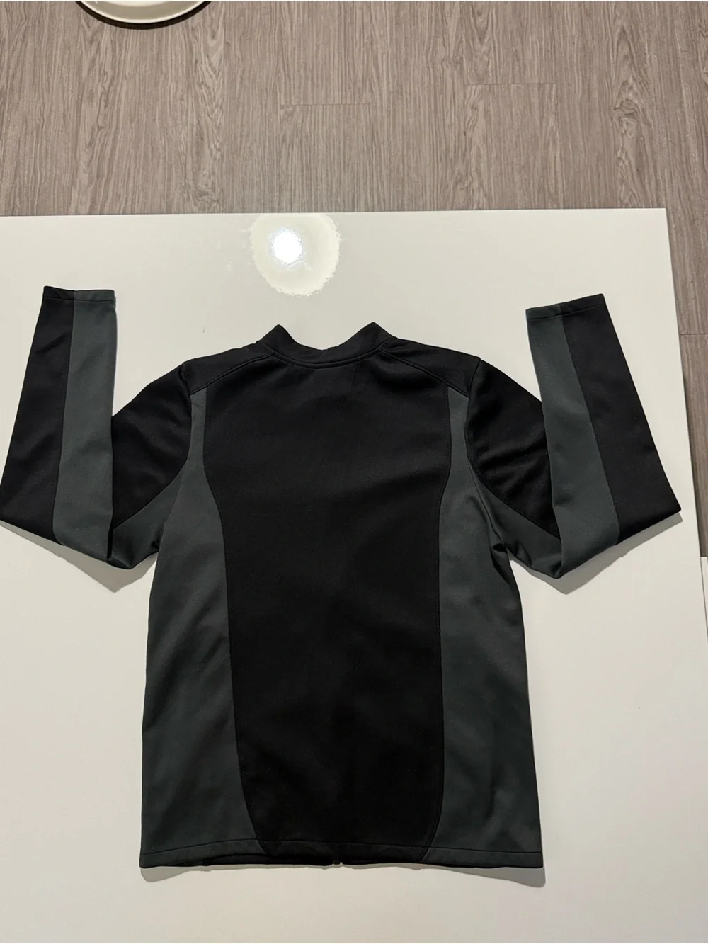 Jordan Black and Gray Full-Zip Performance Jacket